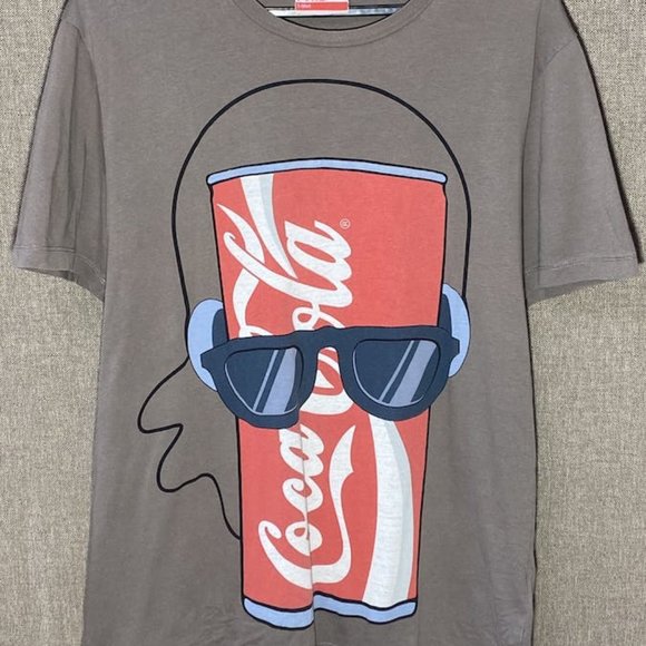 00s Vintage Cool Coca-cola Can T-shirt In Brown - Picture 1 of 1